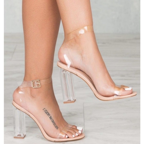 Cape Robbin Shoes - NEW Cape Robbin Maria-2 Lucite Clear Strappy Heels